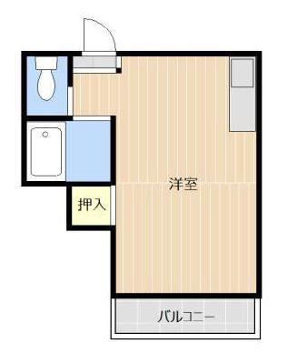 アルモ九品寺(ワンルーム/4階)の間取り写真