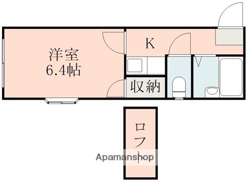 レオパレス西子飼(1K/1階)の間取り写真