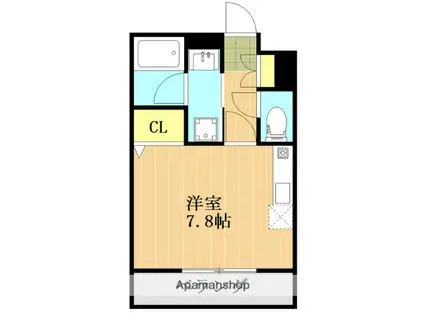 ラ メール(ワンルーム/1階)の間取り写真