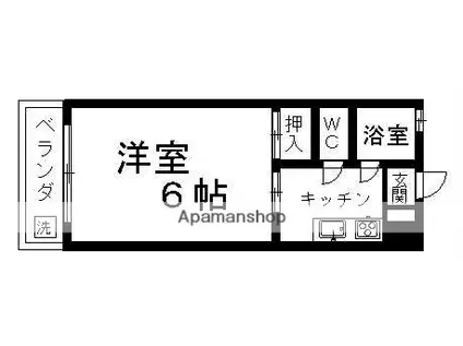 丸和コーポ(1K/2階)の間取り写真
