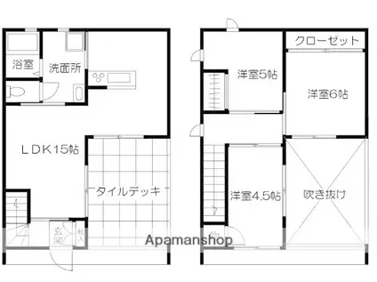 鹿児島本線 八代駅 徒歩26分 2階建 築1年(3LDK)の間取り写真