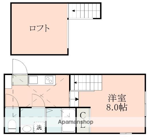POSH YOKOTE(1K/2階)の間取り写真
