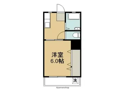 コーポ松本(1K/5階)の間取り写真