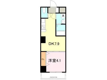 ラ シャンス KANAIKE(1DK/2階)の間取り写真