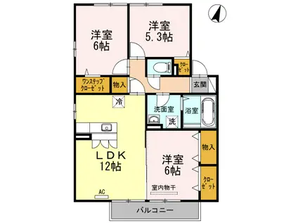 グラン・ガーデン I(3LDK/2階)の間取り写真