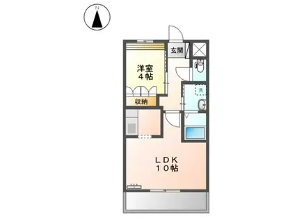 アルヴィータ(1LDK/1階)の間取り写真