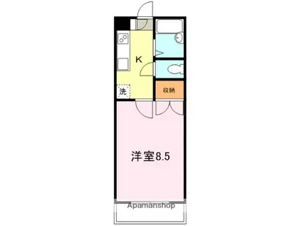 第3開世ビル(1K/6階)の間取り写真