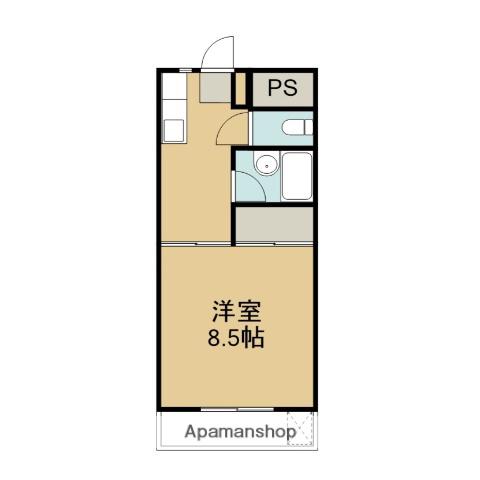 大在コーポ(1K/2階)の間取り写真
