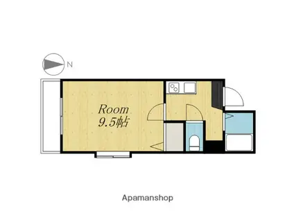 リベルテ(1K/6階)の間取り写真