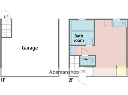 リルームス堀田UG(ワンルーム/3階)の間取り写真