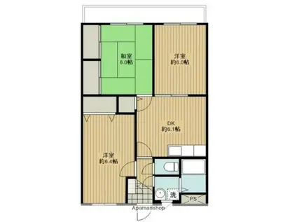 PREVAIL(3DK/2階)の間取り写真