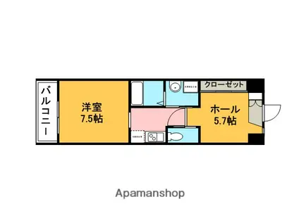 RESCO府内(2K/5階)の間取り写真