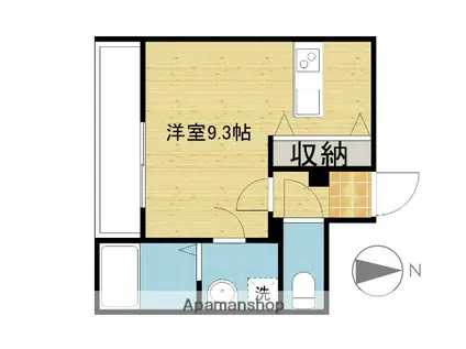 リファレンス中央町(ワンルーム/12階)の間取り写真