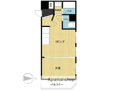 アーバンベルデ長浜(1LDK/8階)の間取り写真