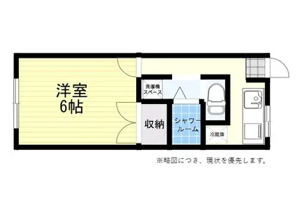 クレフォート12(ワンルーム/2階)の間取り写真