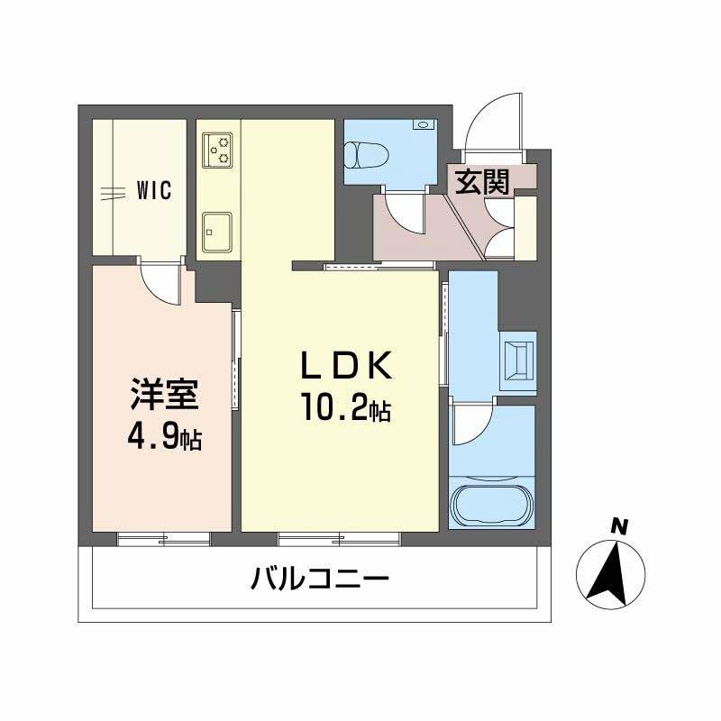 グランメゾン(1LDK/1階)の間取り写真