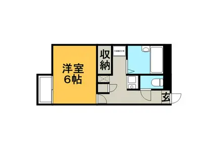 レオパレスブルーグラスⅣ(1K/1階)の間取り写真