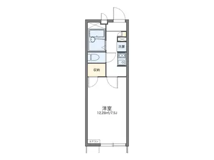 レオパレスIKEBE(1K/1階)の間取り写真