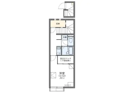 レオネクスト日吉原Ⅰ(1K/2階)の間取り写真