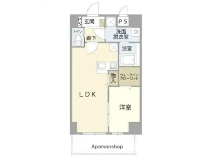 INSPIRE BENTEN(1LDK/2階)の間取り写真