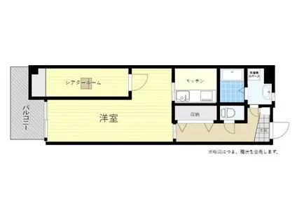 VINTAGE中津留(1K/3階)の間取り写真