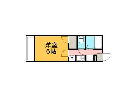 レオパレスIKEBE(1K/2階)の間取り写真