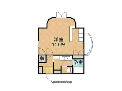 アクティハウスⅡ(ワンルーム/2階)の間取り写真