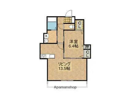 スカイコート志比田Ⅰ(1LDK/1階)の間取り写真