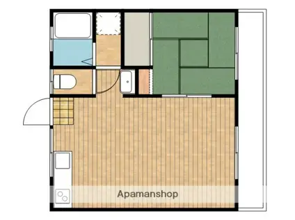エトワール桐原(1LDK/2階)の間取り写真