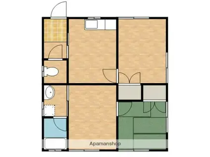 宮崎県小林市 1階建 築24年(3DK)の間取り写真