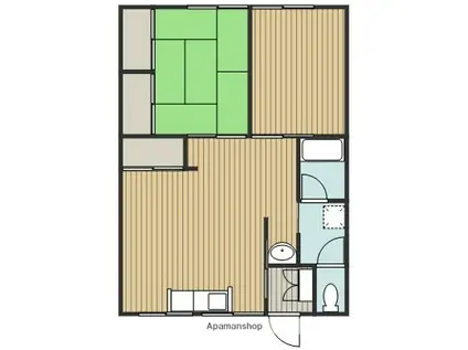 レジデンスⅠ(2LDK/2階)の間取り写真