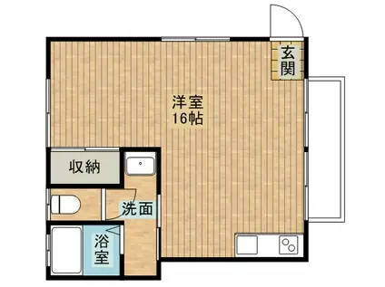 コーポ27(ワンルーム/1階)の間取り写真