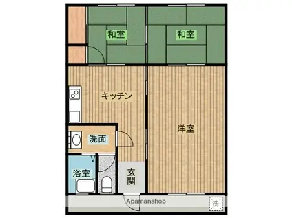 ラペックス Ⅰ(3DK/2階)の間取り写真