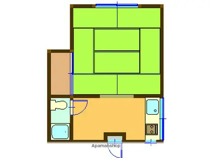 ラペックス Ⅱ(1K/2階)の間取り写真