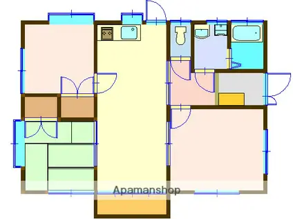 吉都線 小林駅(宮崎) 徒歩19分 1階建 築26年(3LDK)の間取り写真