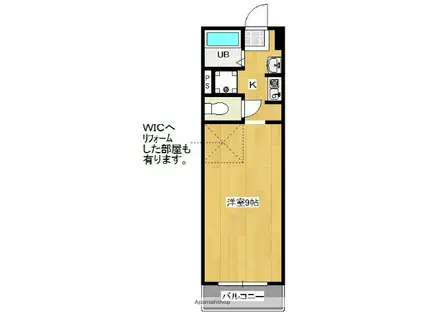 ANOVA(1K/2階)の間取り写真