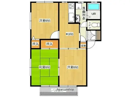 サンパテック(3K/1階)の間取り写真