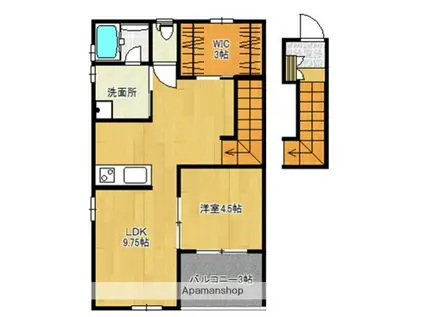 オリーブハウス(1LDK/2階)の間取り写真