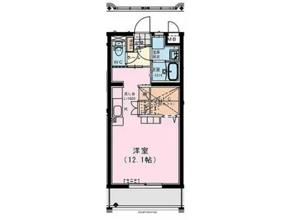 グレースメゾン(ワンルーム/3階)の間取り写真