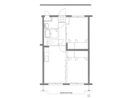 フェニックスマンションB(2DK/2階)の間取り写真
