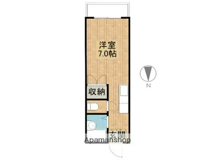 サニーパレス(ワンルーム/3階)の間取り写真