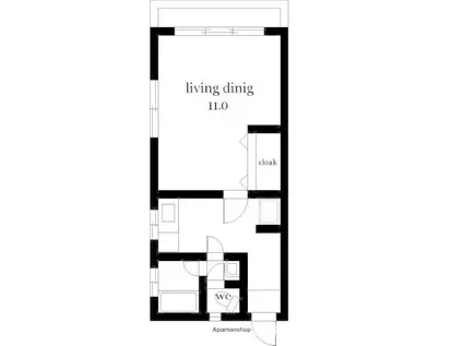 ことぶきビル(1K/3階)の間取り写真