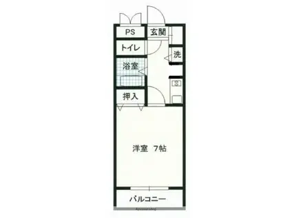 天満フェニックス(1K/2階)の間取り写真