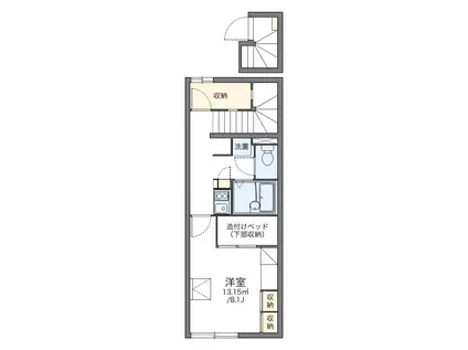 レオパレスサザン(1K/2階)の間取り写真