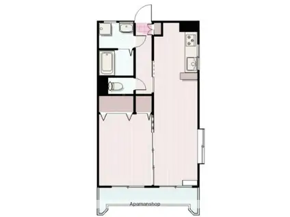 第5長友マンション(1LDK/4階)の間取り写真