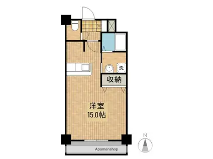 アヴェニール原町(ワンルーム/5階)の間取り写真