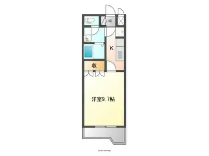 LA.WISH NOAH(1K/1階)の間取り写真