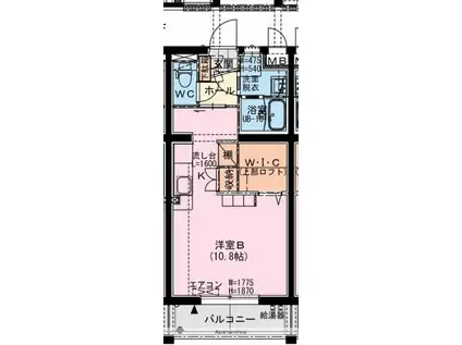 権現町Mマンション(ワンルーム/3階)の間取り写真