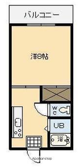 フジタ正手ハイツ(1K/1階)の間取り写真