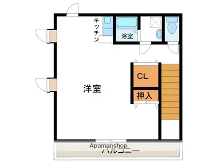 センチュリーコート2番館(ワンルーム/2階)の間取り写真